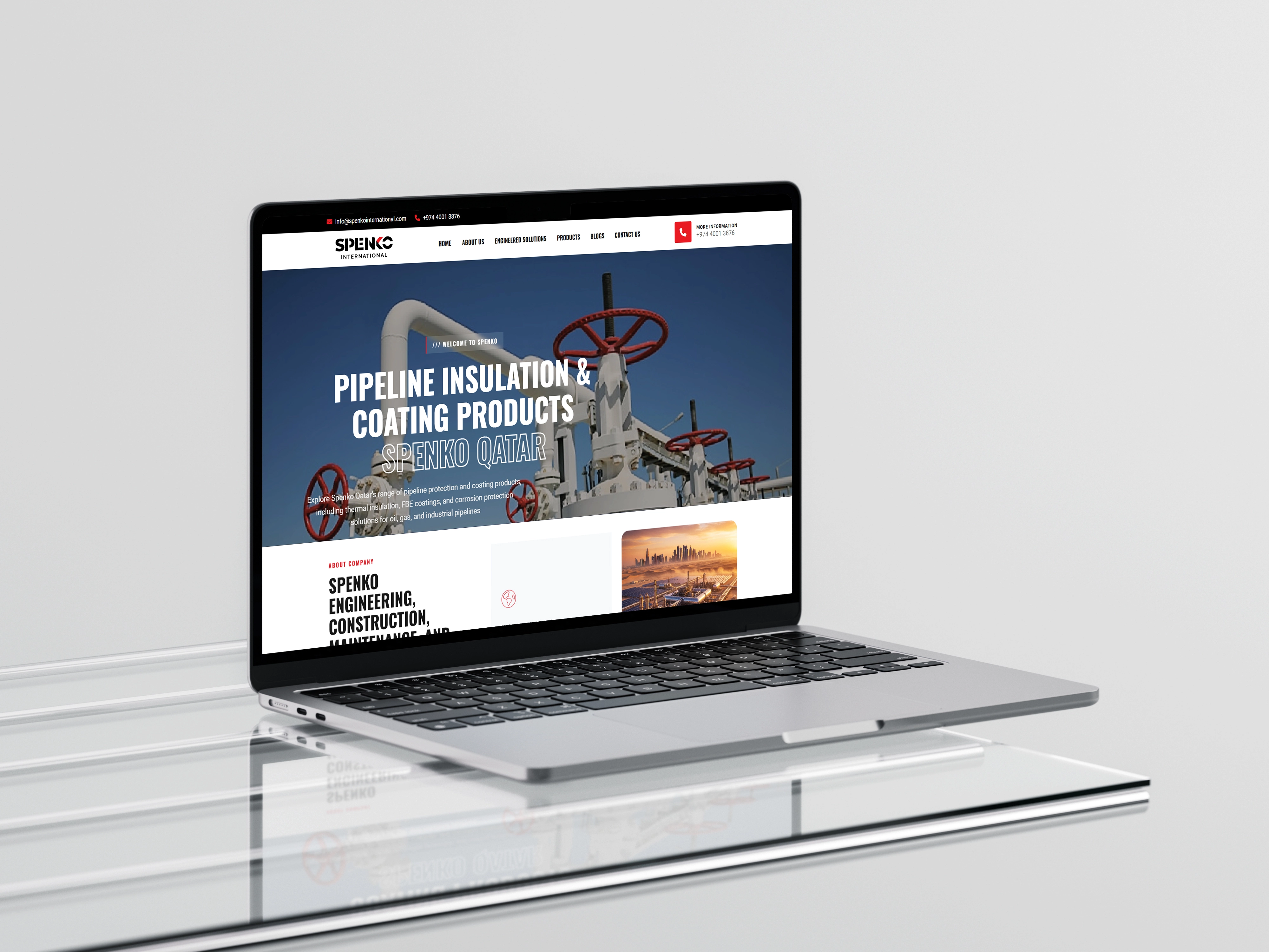 Branding and web design project for Qatar client
