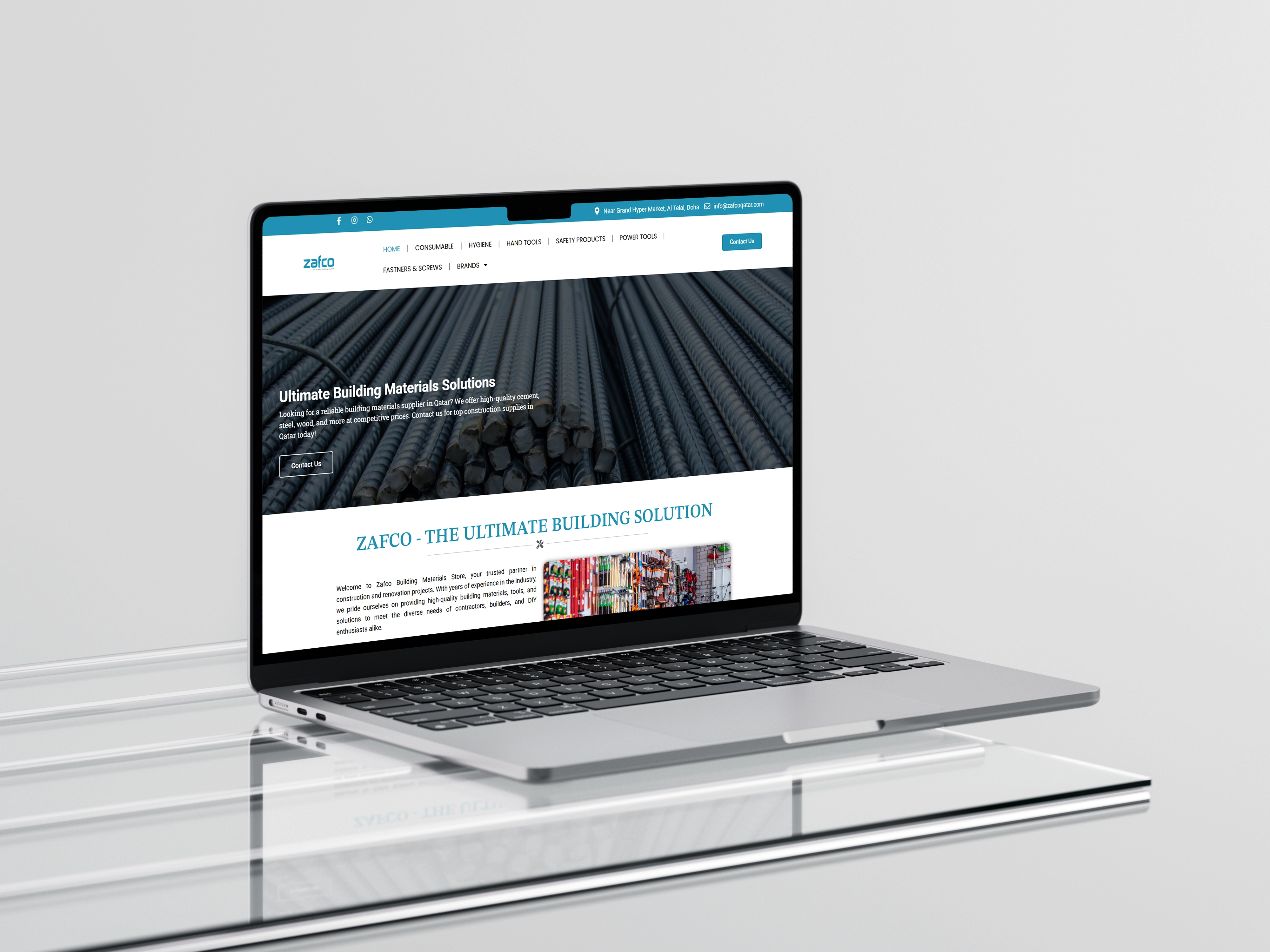 Branding and web design project for Qatar client